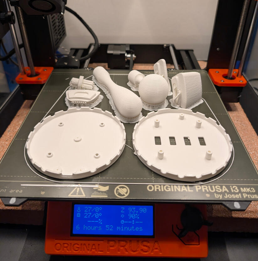 3D printing controller parts such as buttons for customized controller.